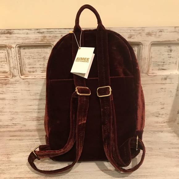 Aimee Kestenberg Velvet Woodside Backpack - Picture 2 of 8